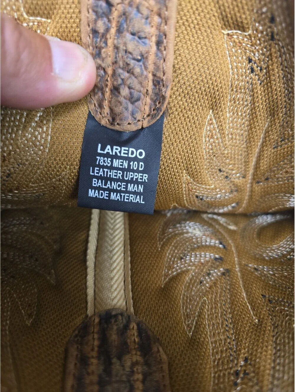 Laredo Men's 7835 Rancher Stockman Square Soft Toe Western Boot Brown Size 10D